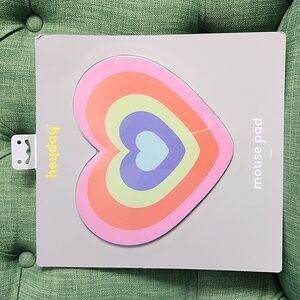 Heyday Rainbow Heart Mouse Pad